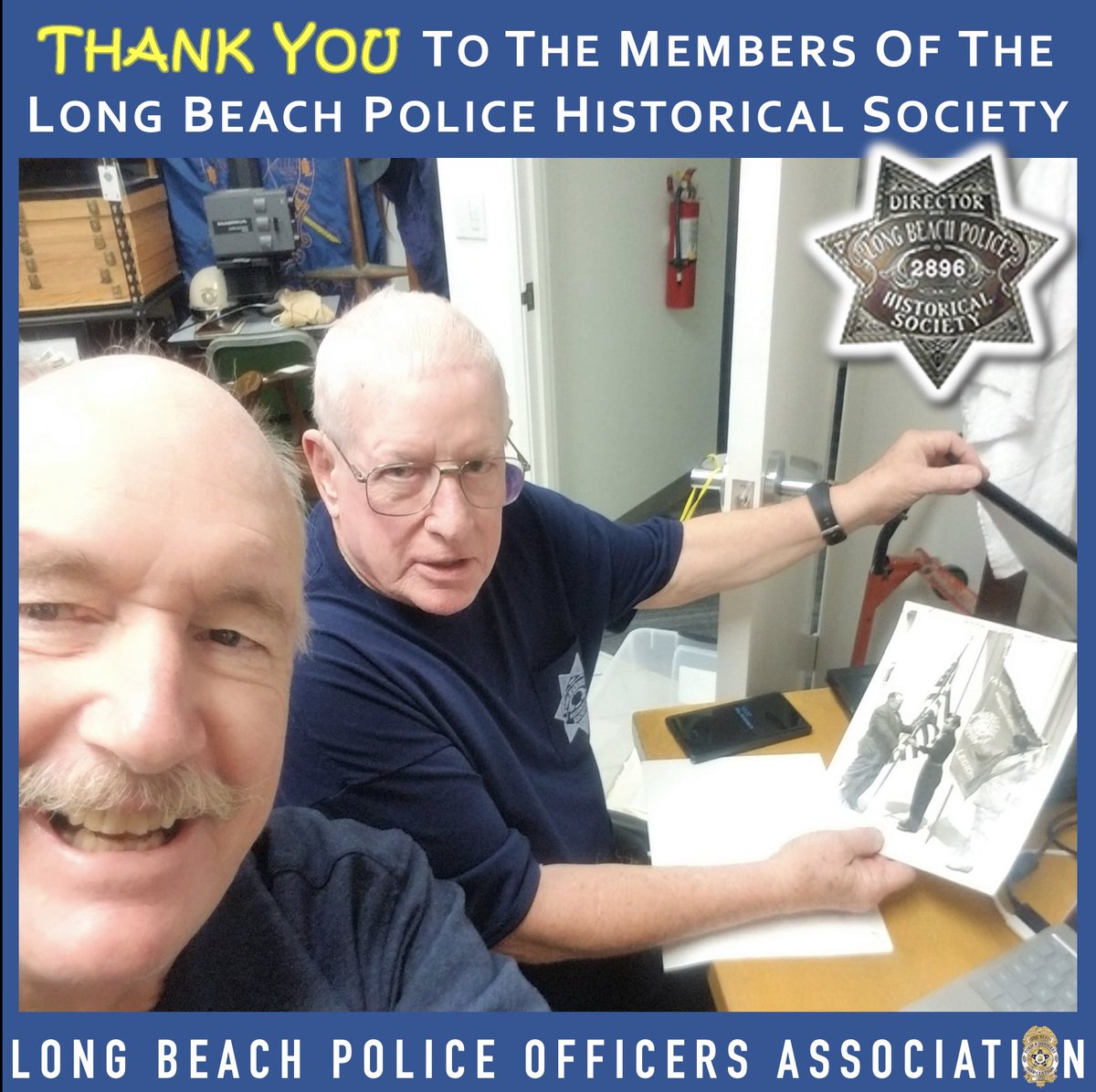 LBPOA's tweet photo. So thankful for the hard working volunteers of the Long Beach Police Historical Society (including Casey Carver & Dennis Mahaney). They have scanned & organized 1000s of old photos. #LBPOA #LBPD #LBPHS #PoliceHistory https://t.co/zpe4xlORx4