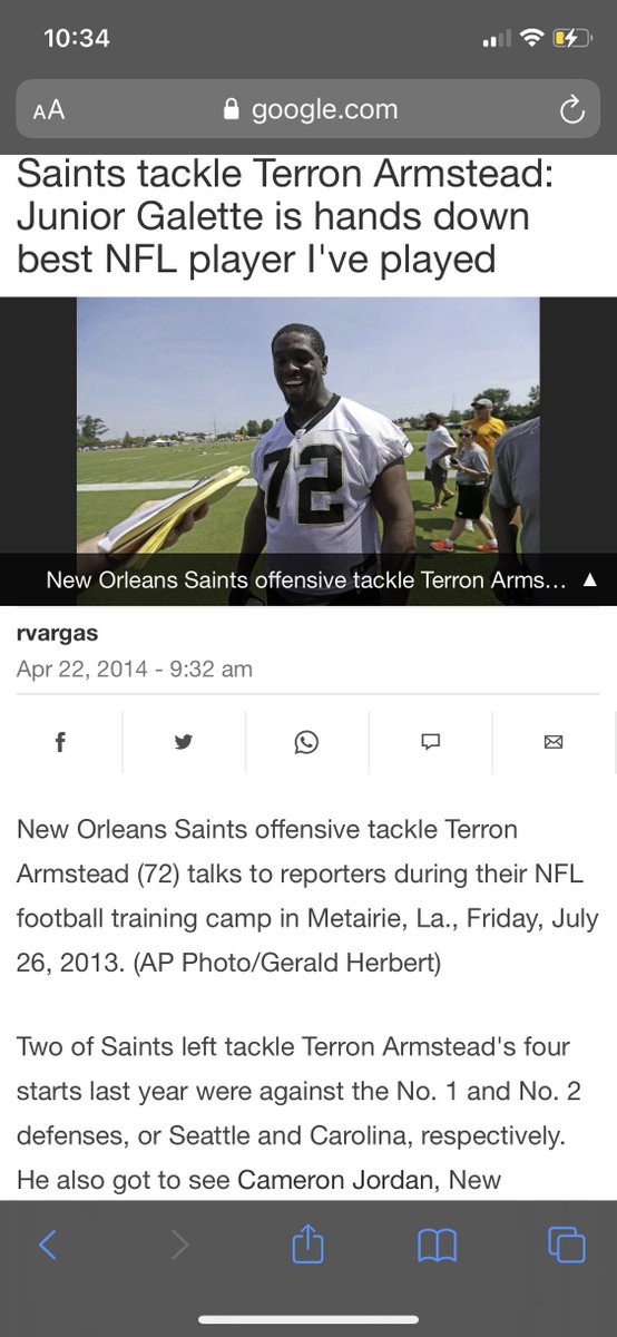 JuniorGalette93's tweet photo. I can still Break Michael Strahan’s Single Season Sack Record……THATS how GOOD I am but you got players too afraid to even speak up for me while I’m in this LAWSUIT vs the @NFL because they would get BlackBalled as well…..S/o to Cam Jordan and Jahri Evans for saying something https://t.co/EtkDAMCmVj