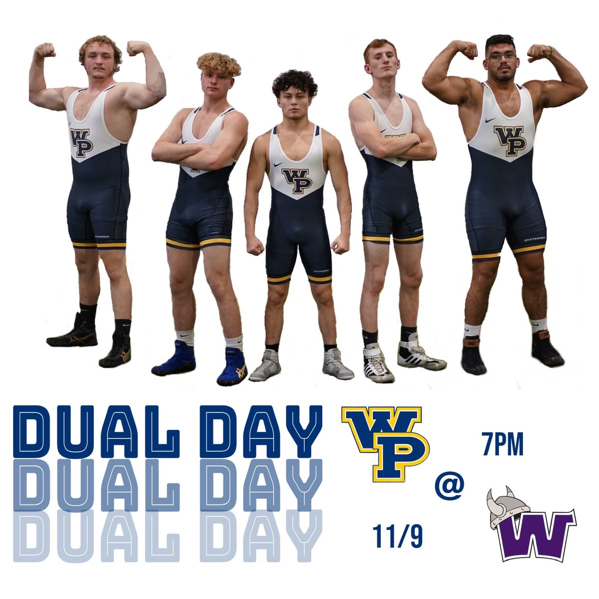 WPU_Wrestling's tweet photo. Watch out Waldorf! Our Statesman travel to take on the Warriors tonight for the first conference match of the season. Let’s go boys!!                 https://t.co/NYdEK8djIG https://t.co/7MEcCZyOE5