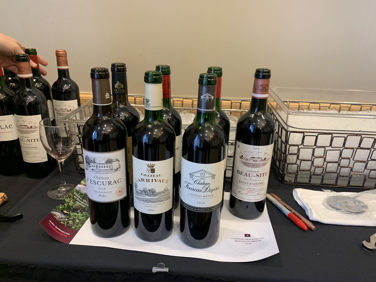 SbonnerABV's tweet photo. Medoc tasting to start the day. #medococlock https://t.co/zVvMcl3w9r