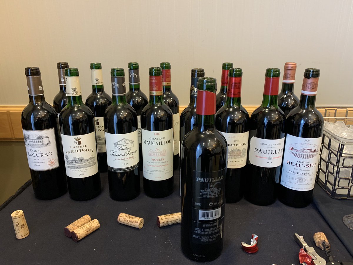 SbonnerABV's tweet photo. Medoc tasting to start the day. #medococlock https://t.co/zVvMcl3w9r