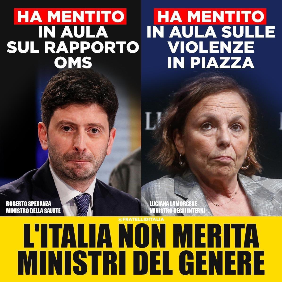 GiorgiaMeloni's tweet image. Hanno mentito all’Italia intera. Ma voi vi sentite al sicuro con l’Italia nelle loro mani?