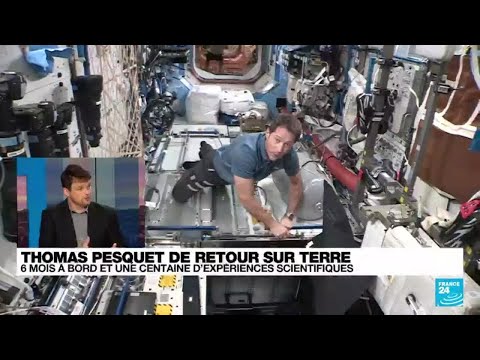 titrespresse's tweet image. (France 24): L'astronaute Thomas Pesquet revient sur Terre après six mois en orbite • #FRANCE 24 : L'astronaute #ThomasPesquet a conclu mardi avec succès sa deuxième #missionspatiale, après un #amerrissage réussi au large des.. titrespresse.com/17171082108/vi…