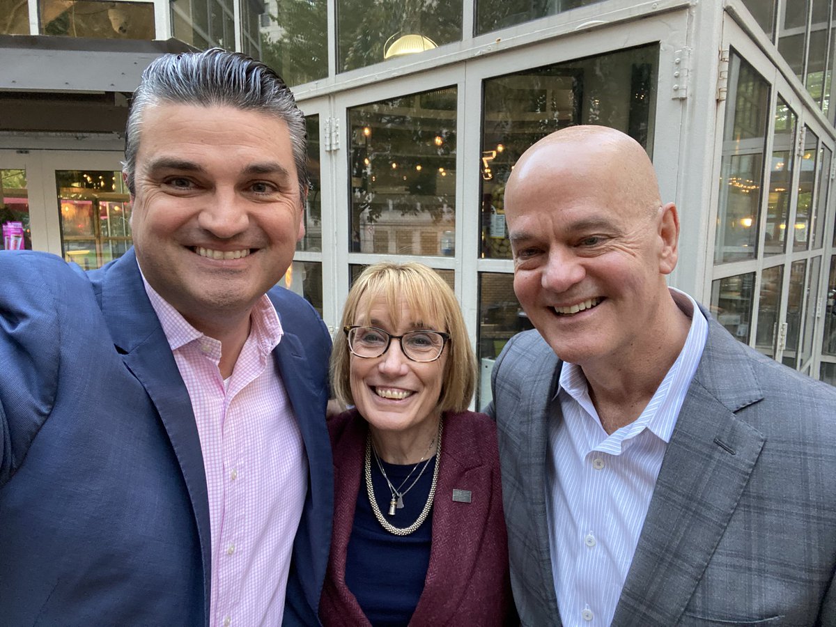 maxperlman's tweet photo. Great catching up with long-time friend and former partner @SenatorHassan yesterday. Huge thanks to Maggie for all she is doing in DC and best of luck to her as she runs for re-election! https://t.co/G6AzTEqUtc