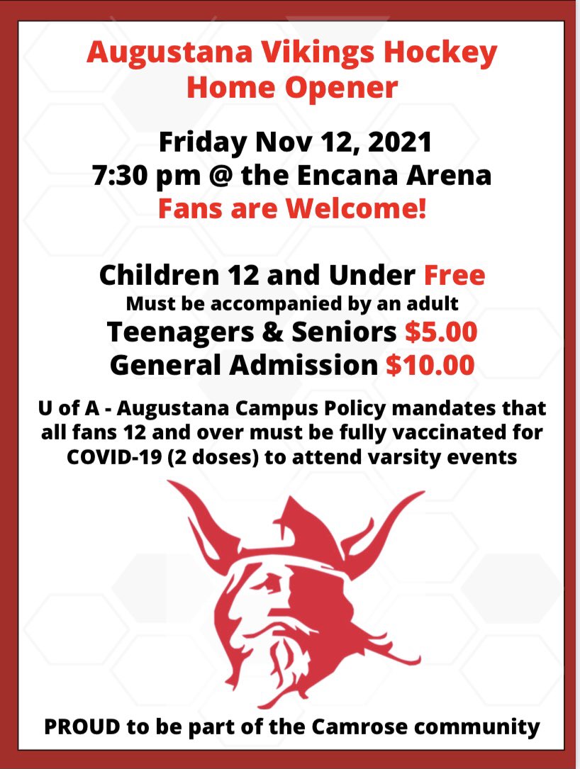 Another year of exciting Vikings hockey is just around the corner!!