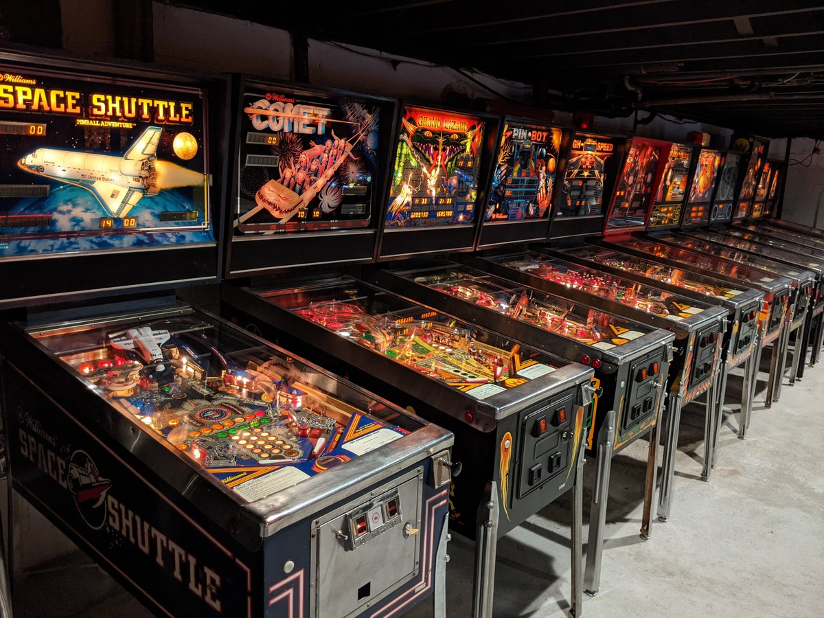 Pinwizkid's tweet image. Part of my pinball collection. See any games you used to play? #pinball #system11 #williams