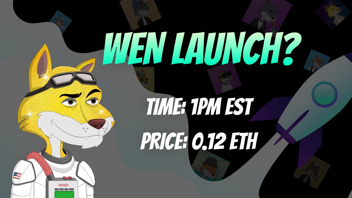 coyotecartelnft's tweet photo. 🚀 15 minutes until launch!

Discord: https://t.co/QFRPPBmbq2
Website: https://t.co/PWDnKpoQzS https://t.co/dlJNXTFeC8