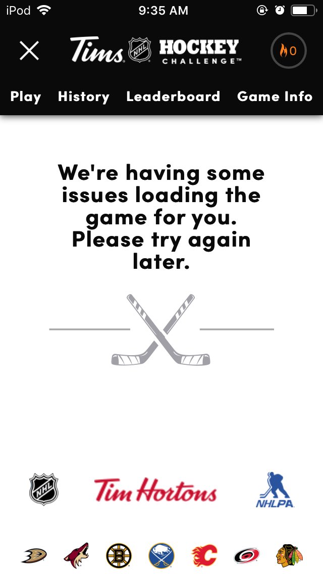 tiffspooner's tweet photo. @TimHortons I won 7 days of the hockey challenge but i never got it and the hockey challenge isn’t even loading. I haven’t even got points for my last couple wins https://t.co/jgaCTibJ8z
