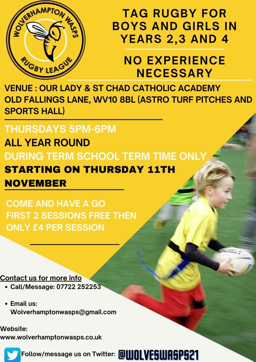 We get started on Thursday 11th Novermber at Our Lady &amp; St Chad Catholic Academy! We look forward to hopefully seeing you there for a 5PM start. 

Please retweet and share to get the word around it would be much appreciated!