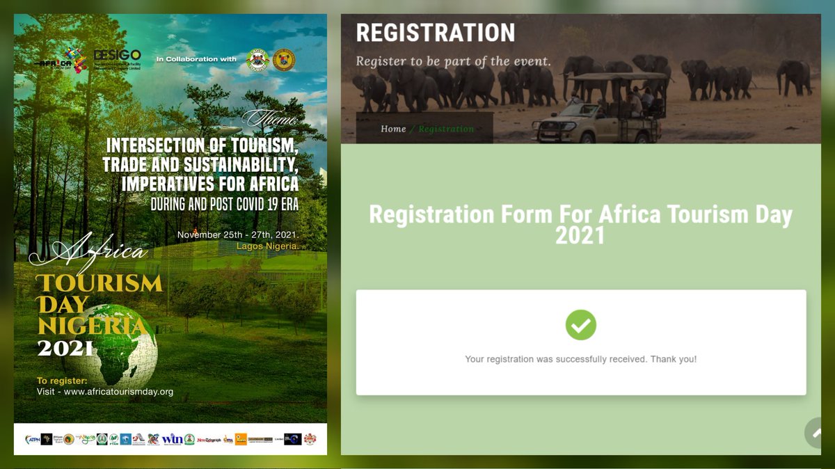 Angela Akua Asante (Triple A) (@angieasante) on Twitter photo Sustainable tourism amid massive tourism greenhouse gas emissions. This & more will be our focus at the 2021 <a href="/Aftourismday/">AfricaTourismDay</a> which I'll have the honour to moderate. Don't be left out! Register NOW to participate IN-PERSON or ONLINE: africatourismday.org/index.php/atte…
#africatourismday Sustainable tourism amid massive tourism greenhouse gas emissions. This & more will be our focus at the 2021 <a href="/Aftourismday/">AfricaTourismDay</a> which I'll have the honour to moderate. Don't be left out! Register NOW to participate IN-PERSON or ONLINE: africatourismday.org/index.php/atte…
#africatourismday