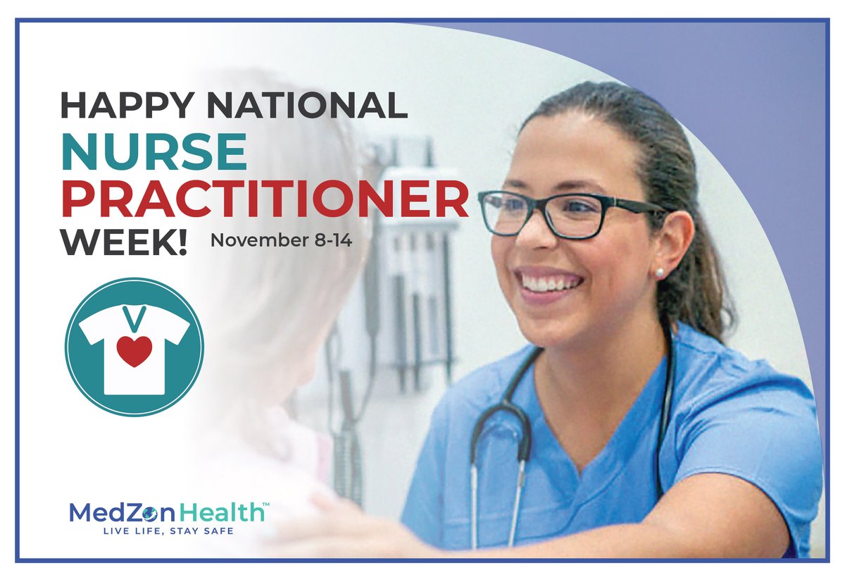 MHealthtm's tweet photo. Happy National Nurse Practitioner Week! MedZon Health™ wants to recognize Nurse Practitioner professionals for their service and dedication to patients. #NPWeek #nursepractitioners #clinicians
#medicalsupplier #medicaldevice #proudtobemedzon https://t.co/wEluH6sD0j
