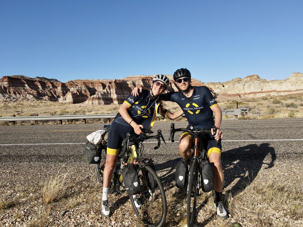 dr_dferguson's tweet photo. Week 6 already! 5881km and a pretty remote but beautiful week mainly in the Navajo Nation reservation. Wonderfully warm and welcoming people, now on into Texas! @supportinform @LEDAortho #orthotwitter https://t.co/2cF3z9FAf1
