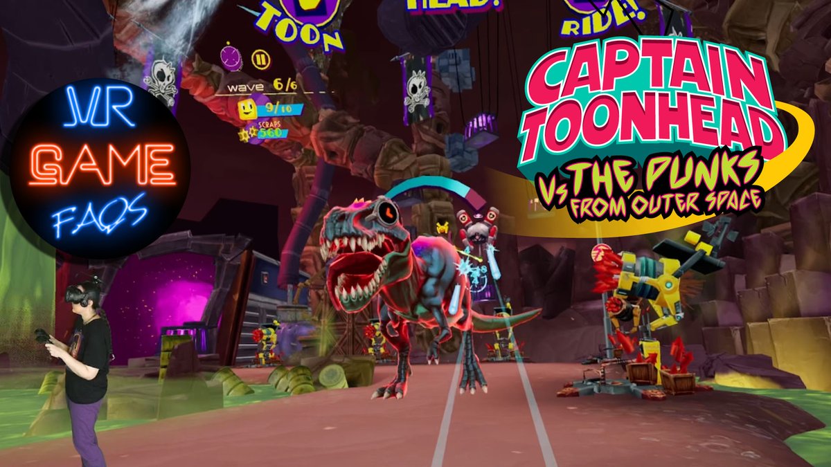 VRGameFAQs's tweet image. I got to play Captain ToonHead vs the Punks from Outer Space ahead of it&apos;s release on 11/11! Had a fun time in this zany comical cartoon world. 
Review and gameplay👇

Written: vrgamefaqs.com/captain-toonhe…
Video: youtu.be/y4ZGKEcWsUc

#VRgames #VRgaming @TeravisionGamesahead