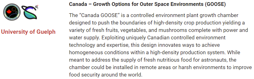 Exciting news everyone!! The Canadian Space Agency just announced that our team was selected to progress into the next phase of the Deep Space Food Challenge!! 🌱🚀🏆😁 #CESRF #UofG #DeepSpaceFood impact.canada.ca/en/challenges/…