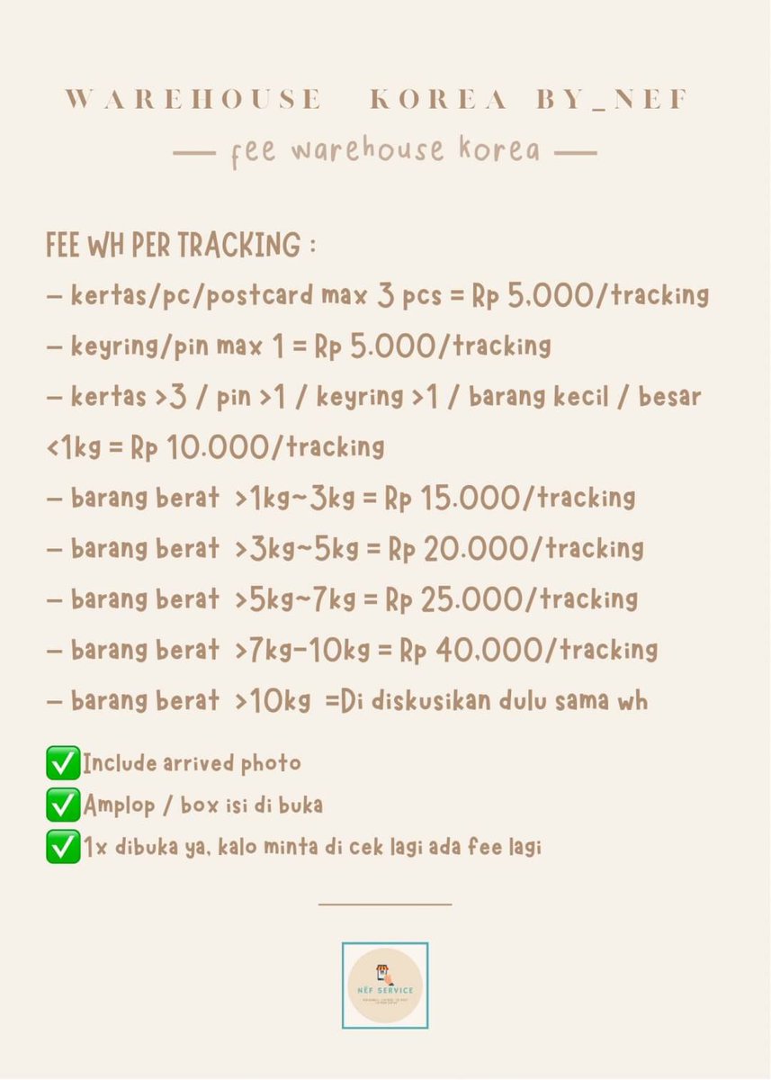 by_nef's tweet photo. 🌻 CO WEB JAPAN + WH JAPAN &amp; CO WEB KOREA / TF WON + WH KOREA🌻

WH KR fee start 5k/resi &amp; 25k/2 minggu✨
CO web jpn / mercari rate 147 (❌+¥100)+WH✨
TF WON✨
CO WEB KR WON / USD✨

✅FREE FOTO ARRIVED DI UNBOX

#warehousekr #warehousejpn #comercari 

Details bisa cek disini⤵️ https://t.co/JHfTtPTUHo