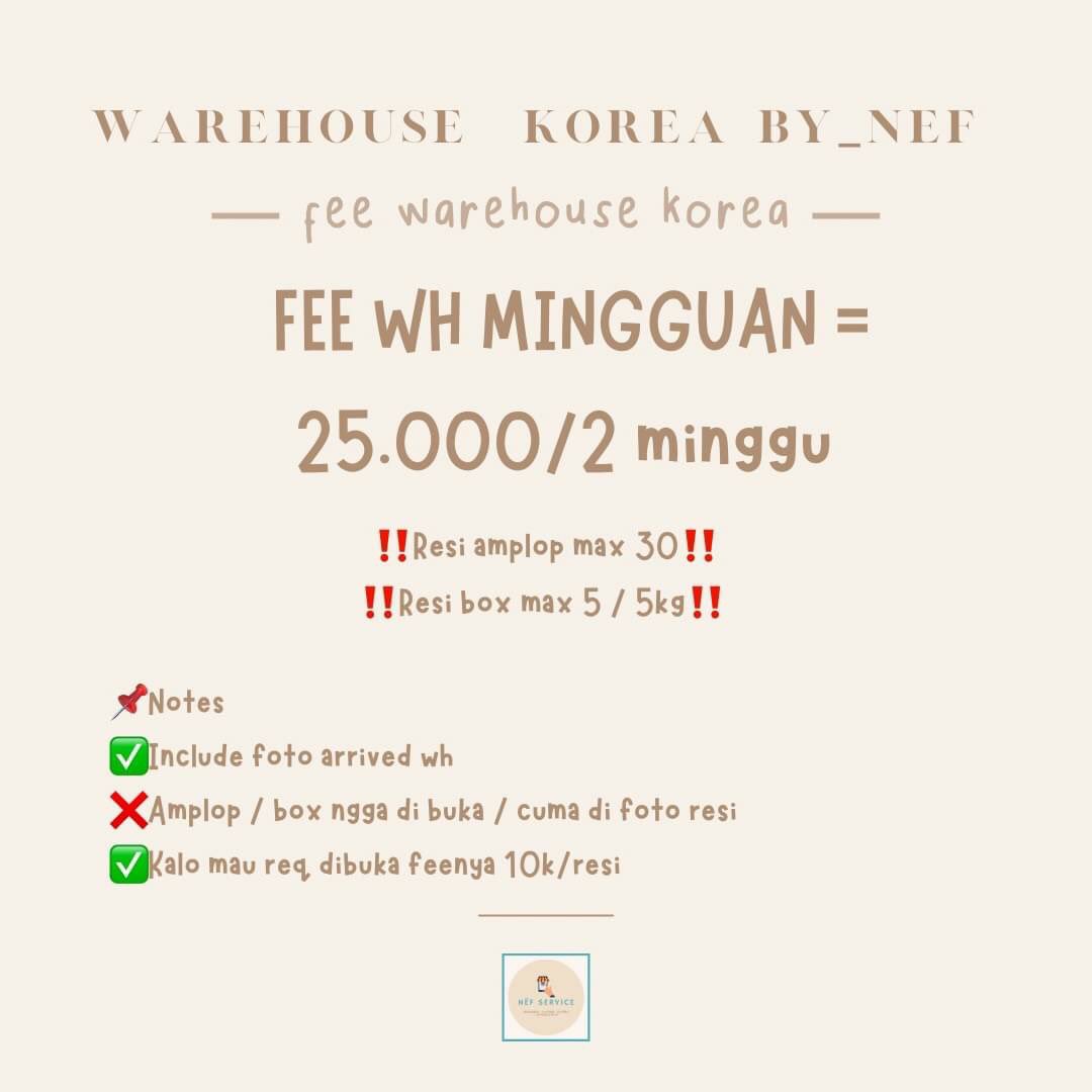 by_nef's tweet photo. 🌻 CO WEB JAPAN + WH JAPAN &amp; CO WEB KOREA / TF WON + WH KOREA🌻

WH KR fee start 5k/resi &amp; 25k/2 minggu✨
CO web jpn / mercari rate 147 (❌+¥100)+WH✨
TF WON✨
CO WEB KR WON / USD✨

✅FREE FOTO ARRIVED DI UNBOX

#warehousekr #warehousejpn #comercari 

Details bisa cek disini⤵️ https://t.co/JHfTtPTUHo