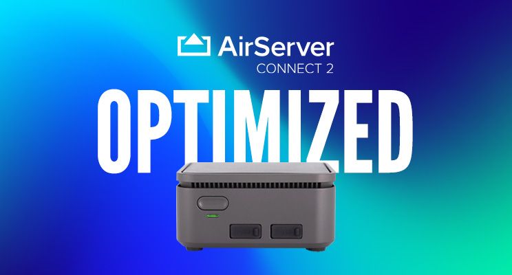 AirServer Connect 2 is optimized! 😀
Full hardware acceleration delivers multiple low-latency screens mirroring and media sessions.
9 Simultaneous Connections 

Get yours today, sales@tsinteractive.ca 
#wireless #airplay #digitalsignage
