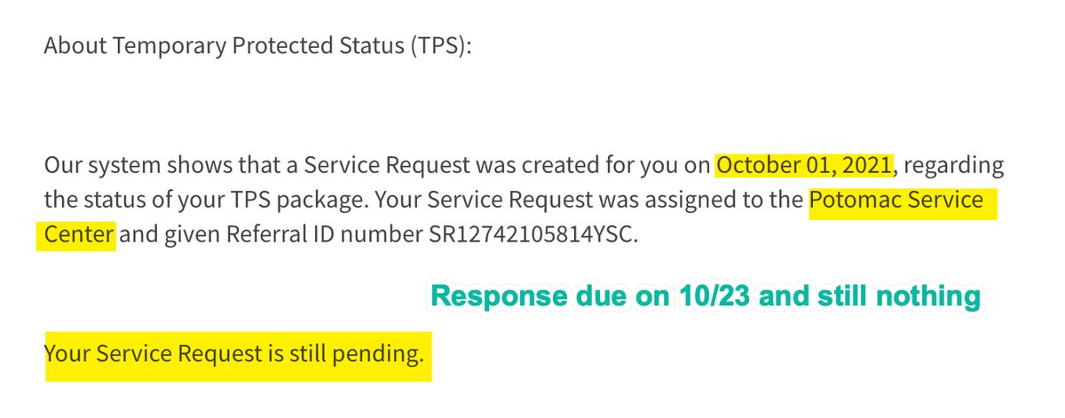 deyagarcia's tweet photo. 223 days waiting for my #TPS and #EAD being processed by @USCIS #PotomacServiceCenter. We #Venezuelans need help to speed up this process, so many lost job opportunities. No timely response to e-requests either. Should not compromise to a date if you cannot deliver. https://t.co/YvNIqUAaK1
