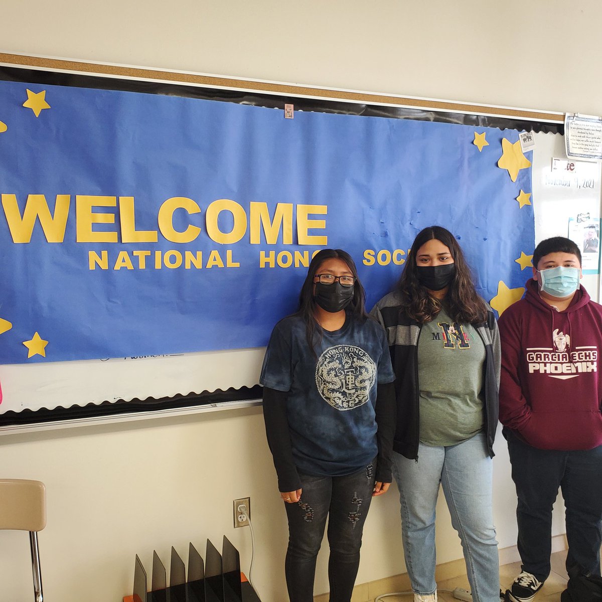 MrsV_Educates's tweet photo. Welcoming some of our sophomore NHS members at @GarciaECHS. https://t.co/wPFeh7pJfO