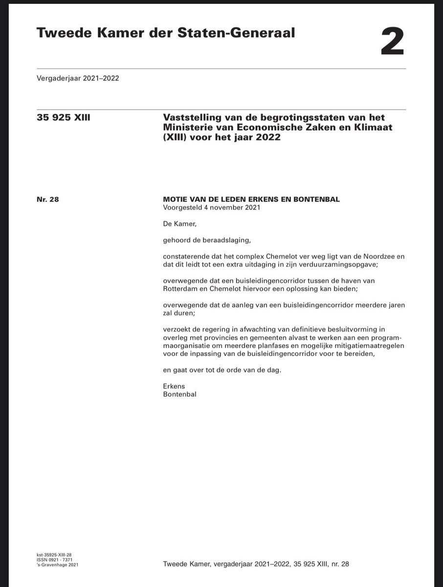 Erg blij dat deze motie is aangenomen. Hiermee zorgen we ervoor dat we de industrie in Limburg snel kunnen verduurzamen en daarmee toekomstperspectief bieden. Met <a href="/HenriBontenbal/">Henri Bontenbal</a>.