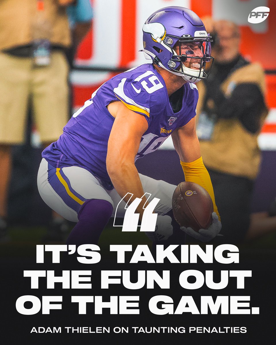 PFF's tweet photo. Players are starting to chime in on the new taunting rule 👀 https://t.co/ajzlRucyCr