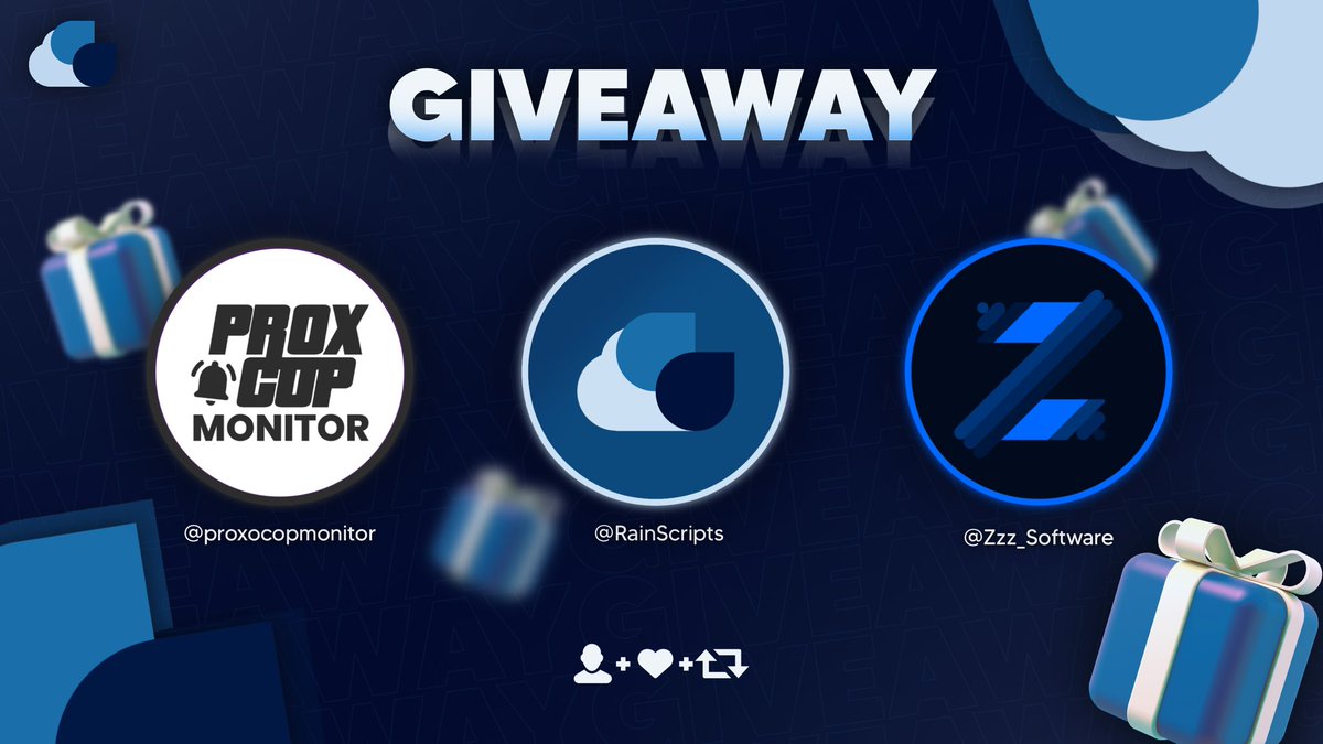 Rain Scripts (@rainscripts) on Twitter photo Giveaway time ! You have the opportunity to win :
3 x <a href="/RainScripts/">Rain Scripts</a> Key
3 x @proxcopmonitor key
3 x @Zzz_Software key
Follow the 3 accounts, RT and Tag a friend to win a prize ! 🌧💤 Giveaway time ! You have the opportunity to win :
3 x <a href="/RainScripts/">Rain Scripts</a> Key
3 x @proxcopmonitor key
3 x @Zzz_Software key
Follow the 3 accounts, RT and Tag a friend to win a prize ! 🌧💤