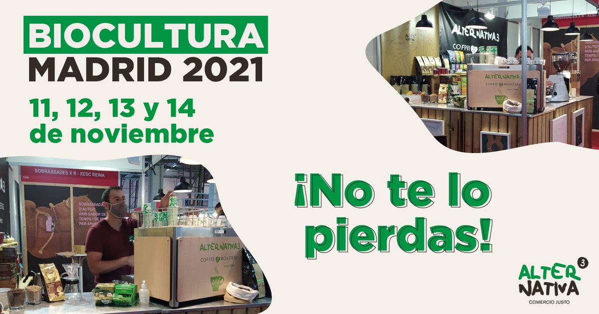 ¡Que ganas teníamos de veros a todas de nuevo! 🤩 Esta vez lo hacemos en Madrid, en la feria BioCultura. Nos encontrarás del 11 al 14 de noviembre en el Pabellón 9 de IFEMA. ¡Te esperamos en nuestro stand! 😉