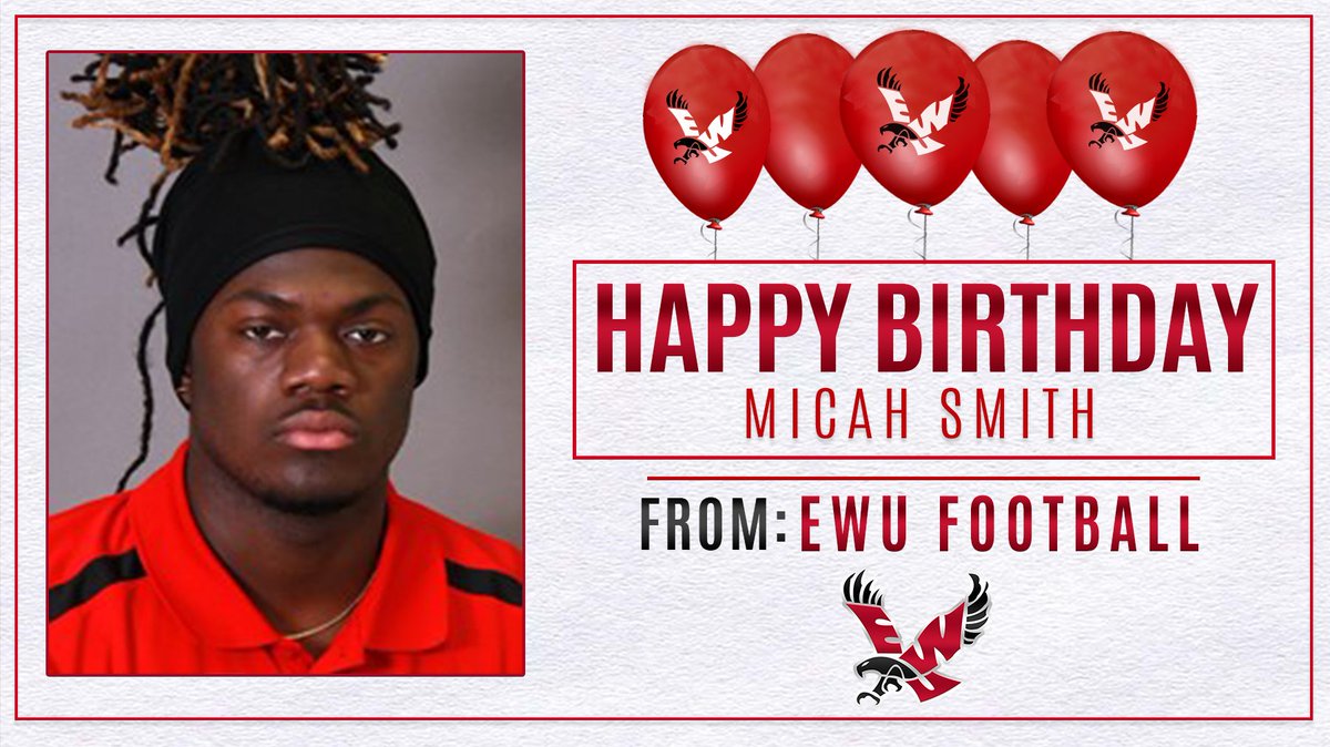 EWUFootball's tweet photo. Happy 2⃣2⃣ Birthday to Eagle Running Back @msmith_07 !!

#ProtectTheRed #OFOM #GoEags https://t.co/YhAatfsqZm