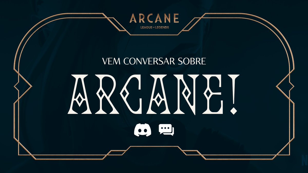 LoLegendsBR's tweet image. Novidade chegando! 🎉

Abrimos espaços no nosso Discord e no Fórum para vocês conversarem sobre #Arcane!

Entre agora e participe desses canais!
▪ Discord: discord.gg/runeterra-br
▪ Forum: riot.com/3kl8bHl