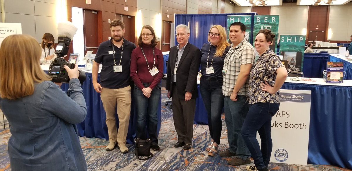 Dcassidy3's tweet photo. Retirement farewell to Aaron Lerner, AFS director of publications, with the pubs team. Aaron's first AFS meeting as a staff member was Baltimore 2002.#AFS151 https://t.co/oRrBMVsdYB
