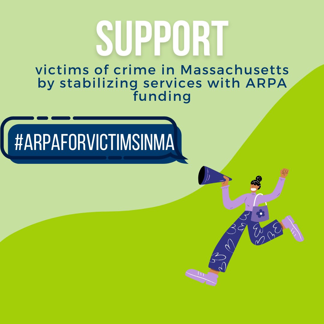 MassMOVA's tweet photo. Senate President @KarenSpilka @SenRodrigues please support Senator @JulianCyr's amendment #225 in the Senate to allocate ARPA funding to protect, support, and maintain the rights of crime victims. #ARPAforVictimsMA #ARPAforCrimeVictims #SupportAmendment225 https://t.co/vubwboZil1