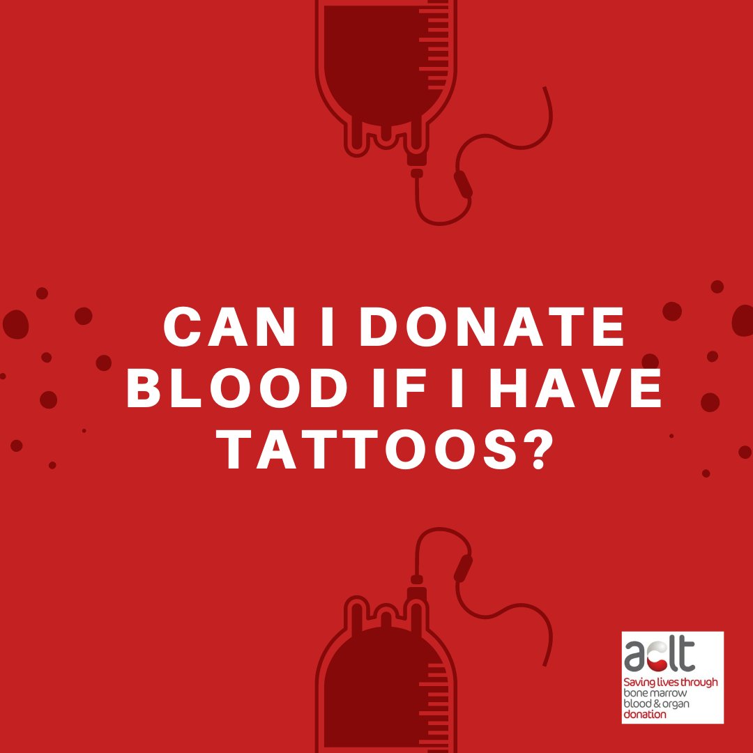 acltcharity's tweet image. You have to wait for 4 months from the date of your body piercing or tattoo (including semi-permanent make-up and microblading) before you give blood.

aclt.org/donate/join-th…

#ACLT