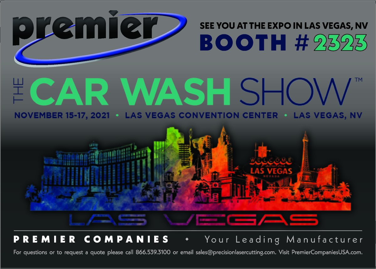 VEGAS BOUND!
Our truck is pulling out for The Car Wash Show 2021 in Vegas with a fully loaded trailer of our best products and even a product reveal 😲
Be sure to stop by Booth 2323 Nov 15th-17th where the Premier team is excited greet you!! #GoCarWashShow

👋See you in Vegas