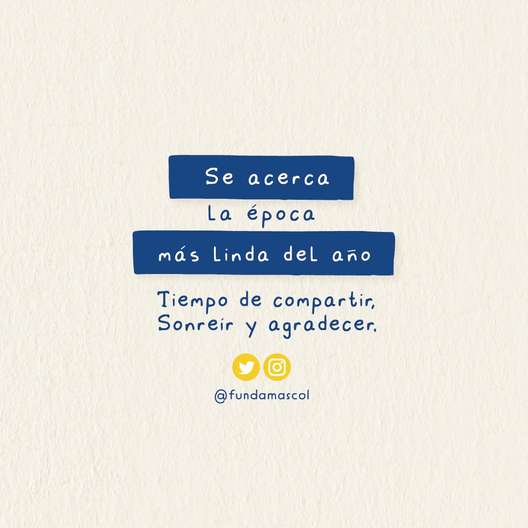 CasaRocaSabanaN's tweet photo. Ya casi llega la época de dar lo mejor de nosotros a quienes más lo necesitan, un tiempo para compartir, sonreír y agradecer…
¿Quieres más información?
Visita la página: https://t.co/0MNolcX8dw
🌟 #Estrellitas2021🌟 #Alegría #Dar #FundaMAS https://t.co/YVqZghxjGs