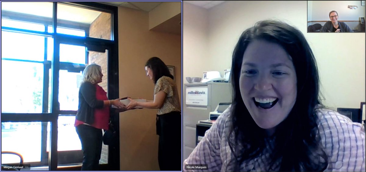 LKFMarketing's tweet photo. Even after 15 years of partnership, we still managed to surprise our friends at @MillerDavisCo for their client anniversary! Heather delivered treats during a zoom meeting. Happy anniversary, friends! https://t.co/CXCYyujFTJ #LKFlove #LKFclient #LKFportfolio #clientanniversary https://t.co/L1gAG64WJ8