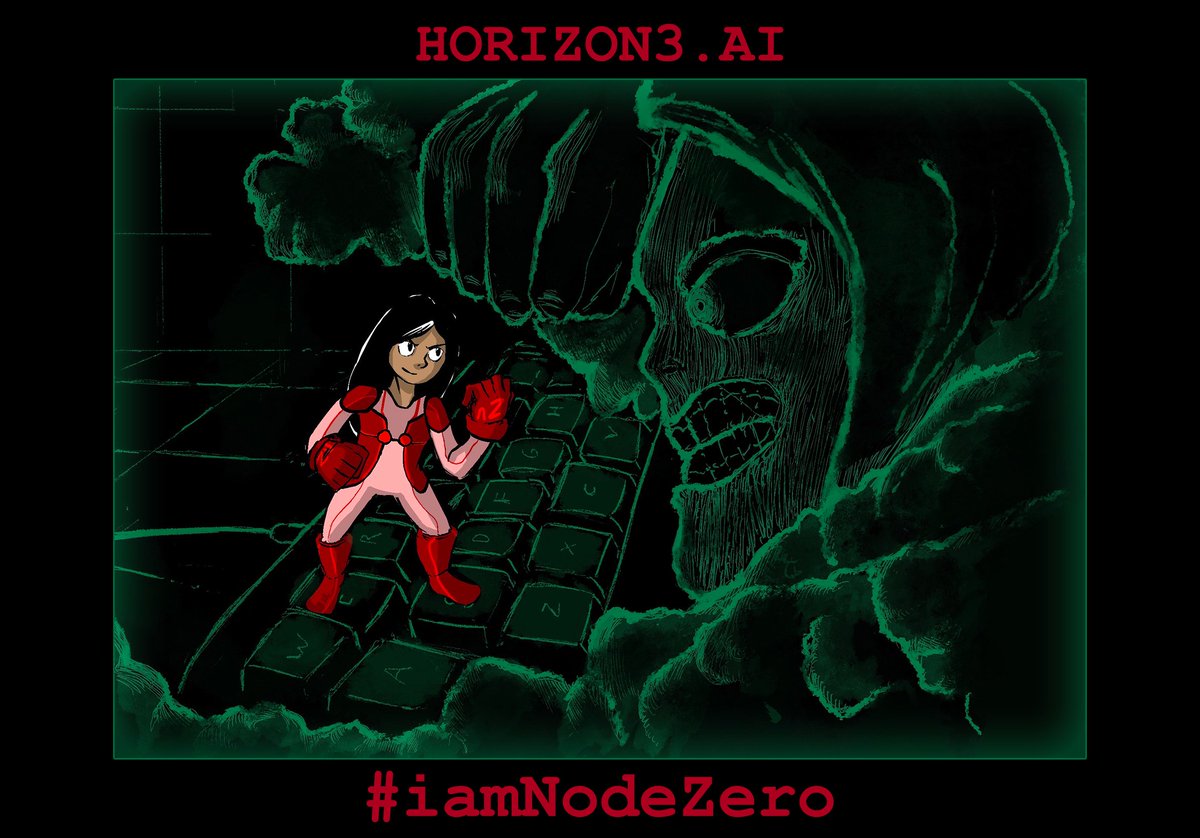 snehalantani's tweet photo. Latest #iamNodeZero art supporting Women in #Security from our talented Artist-in-Residence Biagio Covert-Rinaldi. @Horizon3ai #security #cybersecurity https://t.co/fSEjeKqclC