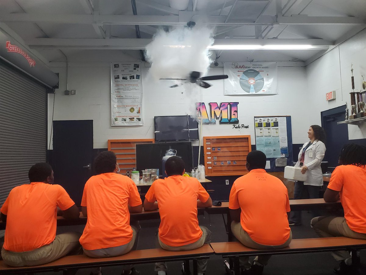 AMIkids's tweet photo. HUGE thank you to @HillsboroughSch #ProjectPromise for bringing #SuperCoolScience to our youth at #AMIkidsYes! They learned so much about thermodynamic properties & appreciated the #CareerPathways presentation! https://t.co/R5YlQzMZrJ