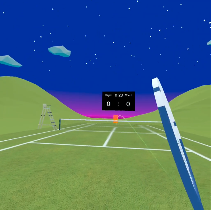 VRTennisGame's tweet photo. Got 0 points for the first time~ 
#VR #Gaming #Tennis https://t.co/USSrc9q7e3