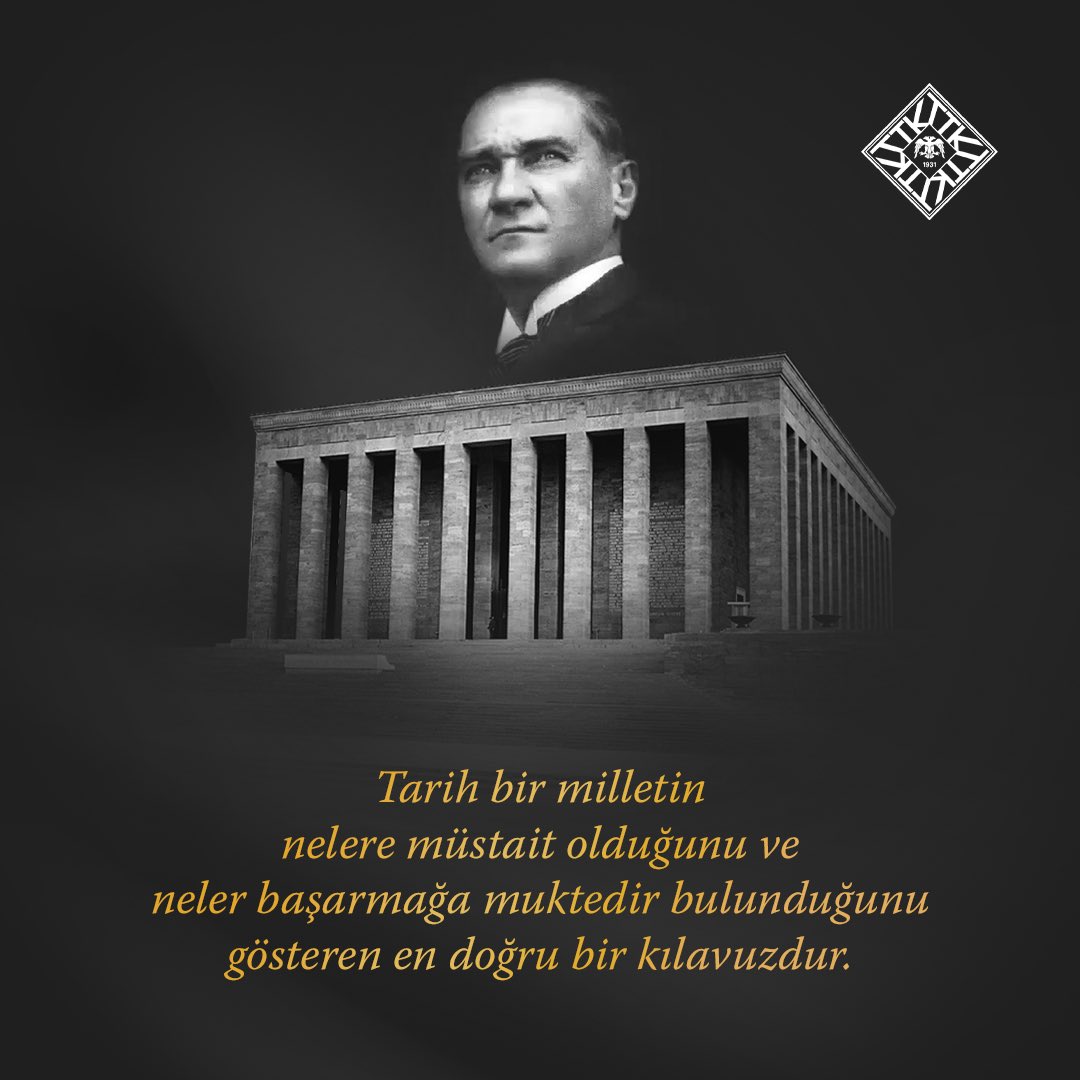 Millî Mücadelemizin Başkomutanı, Cumhuriyetimizin kurucusu,  Kurumumuzun bânîsi Gazi Mustafa Kemal Atatürk’ü vefatının 83. yılında saygı ve özlemle anıyoruz.

#10Kasım