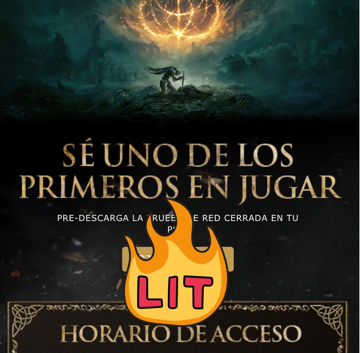 Si no has entrado en la Beta de #ELDENRING , tenemos una clave de sobra para PS5 👀
Síguenos y dale RT a este tweet, a medianoche se la daremos a uno de vosotros 💪🏼