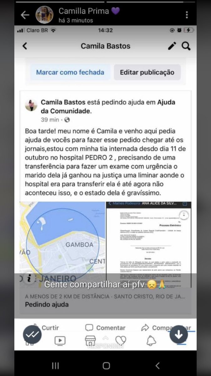 Anny_Caroline6's tweet photo. Gente vamos rt/ até chegar nas emissoras caso da minha tia está gravíssimo
#RecordTV #GloboNews #pedrosegundo #descaso #Negligencia #globorepórter https://t.co/ZgoPfBgPDb