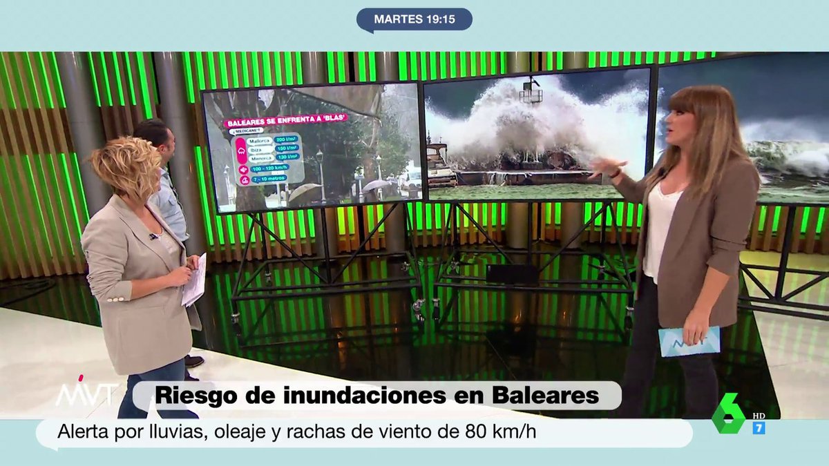 MVTARDE's tweet photo. 🔴 La borrasca Blas llega a Baleares. @JoannaIvars nos adelanta lo que les espera a las islas en las próximas horas. ▶ #MVTMeteo https://t.co/39k17P7jJg https://t.co/MyYHGKINvB