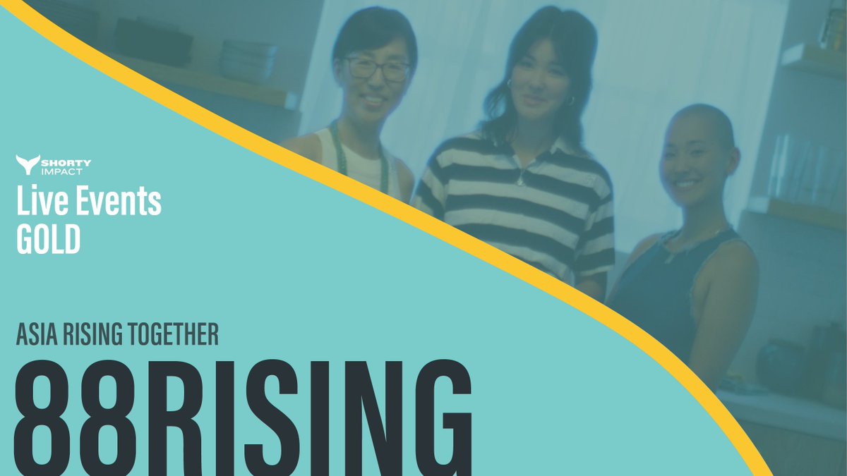 Congratulations to <a href="/88rising/">88rising</a> on winning gold for their "Asia Rising Together" live event! #ShortyImpact