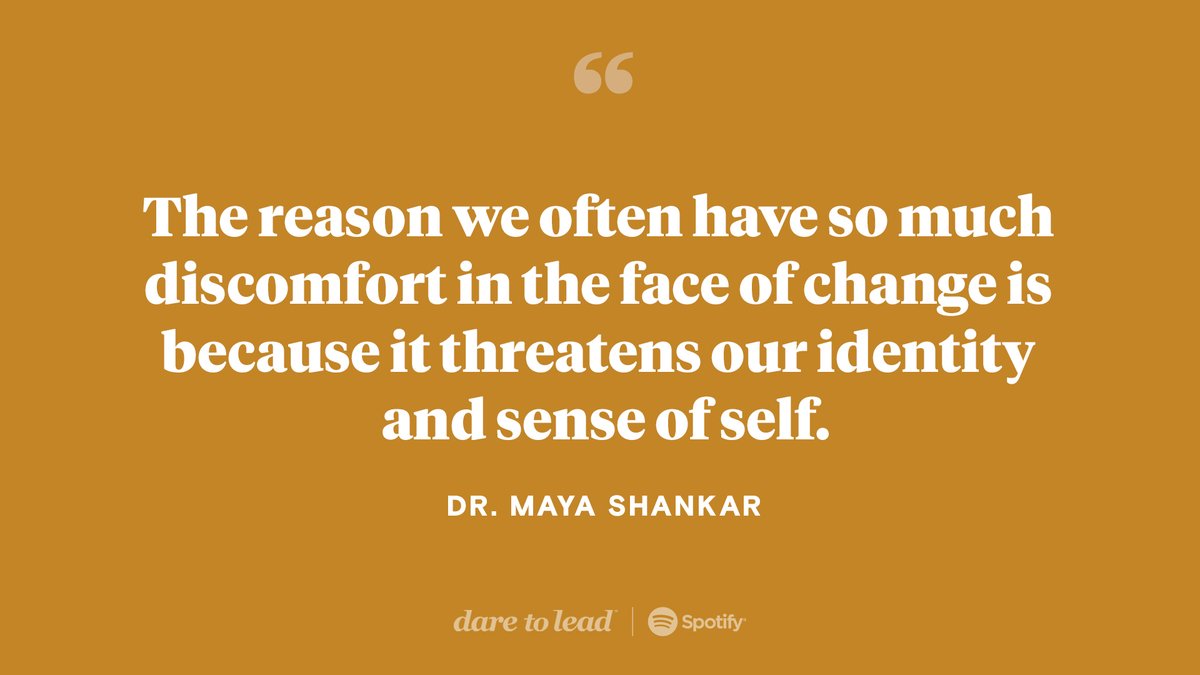 Brené Brown (@brenebrown) on Twitter photo On this week’s “Dare to Lead,” Dr. <a href="/MayaUmaShankar/">Maya Shankar</a> and I dig in on what happens when life comes along and knocks us off our path. How do we get back up, figure out who we are without the path, and start building a new way to walk through the world? spoti.fi/3o7BDS6 On this week’s “Dare to Lead,” Dr. <a href="/MayaUmaShankar/">Maya Shankar</a> and I dig in on what happens when life comes along and knocks us off our path. How do we get back up, figure out who we are without the path, and start building a new way to walk through the world? spoti.fi/3o7BDS6