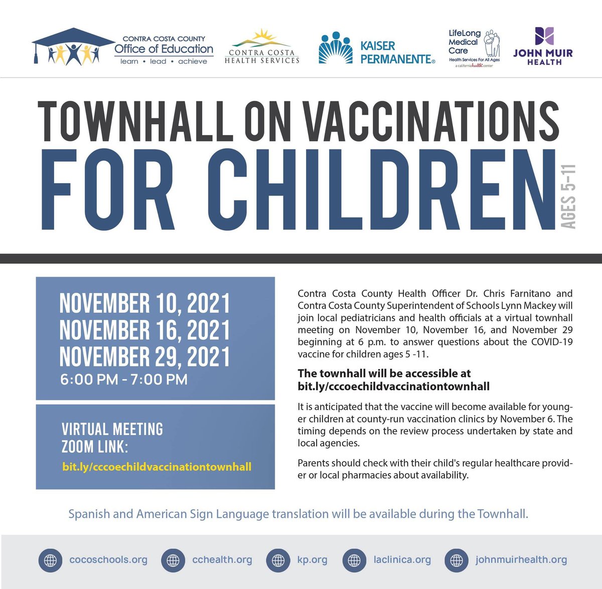 CoCoSchools's tweet image. Join us tomorrow, Wednesday, November 10, 2021 beginning at 6:00 pm!

#CCCOEAchieves #CCCOEStrong