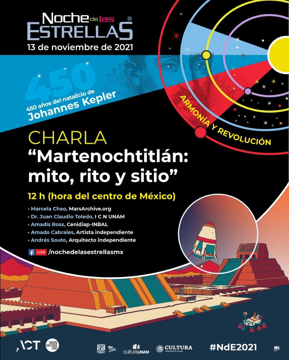 NocheEstrellas's tweet photo. Y empezamos a platicarles de los eventos que se transmitirán durante la #NdE2021 ¡a nivel nacional! Iniciamos a las 12 h (CDMX) con nuestros amigos de @ACT_MX quienes nos compartirán esta charla. No se la pierdan! #Kepler450 #ArmoníayRevolución https://t.co/KaxyvlrRYq