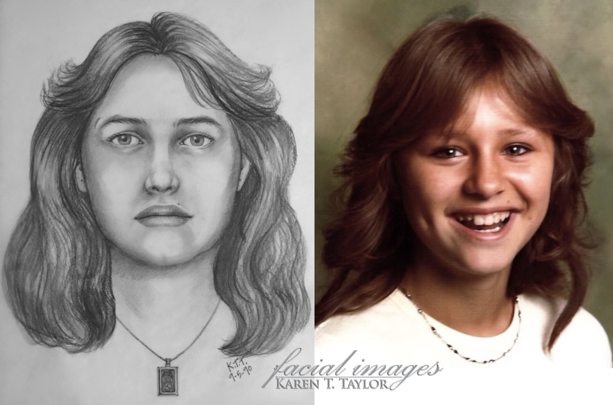 kttfacialimages's tweet image. A Huntsville, Texas #forensicart case I worked on in 1990 has been identified via DNA.  Now #WalkerCountyJaneDoe has a name. She was #SherriAnnJarvis, age 14, missing from Stillwater, Minnesota. Investigation continues in to her murder.