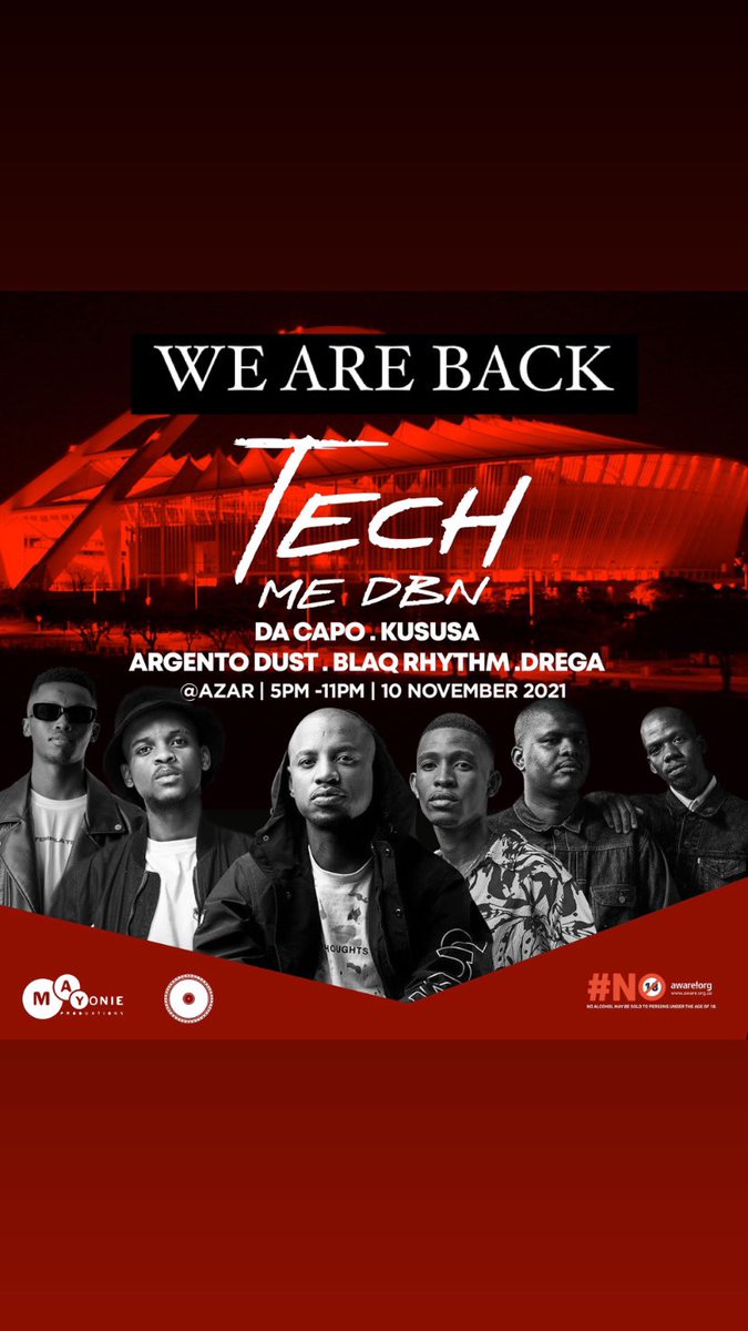 HeazySA's tweet photo. …. And we’re back again.
#TechMeDBN
We kick start our afro tech curated Wednesday's with the one and only @DacapoSA supported by @kususaofficial @argentodust @blaqrhythm1 @drega_dr
See you at our new venue Azar|DBn https://t.co/3wuU9qJmLX