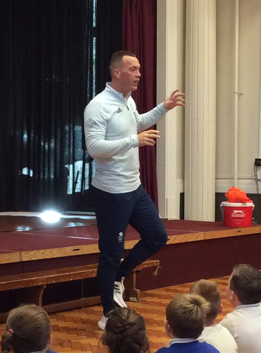 SchoolPentland's tweet photo. Last week, we had the pleasure of welcoming back our very own Olympian - @RKilty1 As a fellow member of the Pentland Family, the children were delighted to hear all about how Richard's resilience, hard work and determination have all contributed to his successful athletic career. https://t.co/JvMubxEhiL