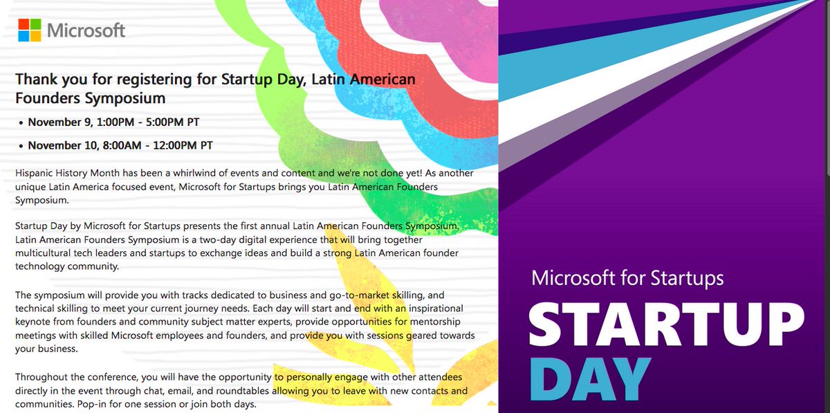 Chuy101's tweet photo. #LatinxInvestors #LatinxLeaders #LatinxInTech #LATAM #LatamFounders #LatinAmerica #Microsoft #Tech #Startups #Founders #Microsoft #MicrosoftForStartups #MKTLTX #LaNUBE #LSAglobal @Latinx_Startups @ResolvedVC @VamosVentures  @WAAH_Foundation @TheHispanicStar https://t.co/350pZIKler